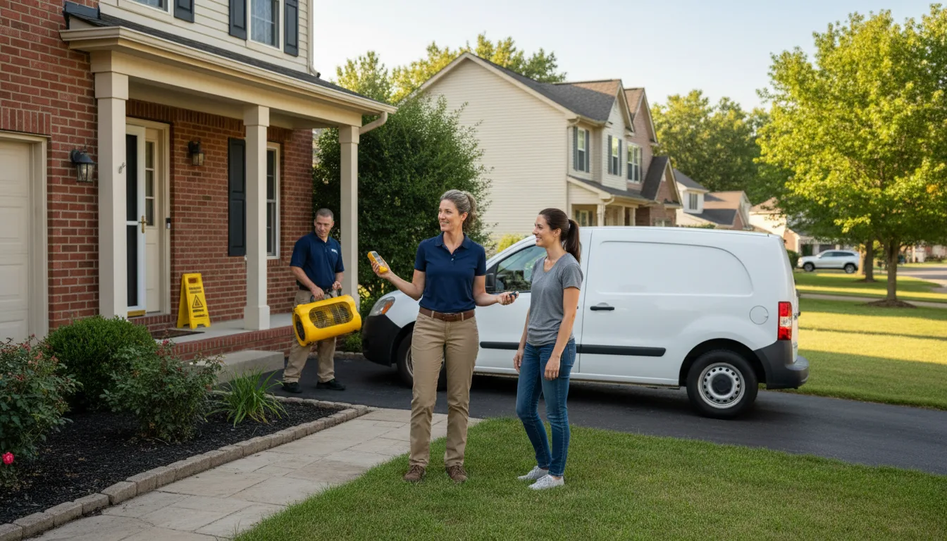 Water restoration image for Water Damage & Restoration Services in Mount Nebo, WV